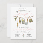 Invitation Baby shower de bobine de pêche (Devant)