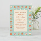 Invitation Baby shower de bogues d'amour (Debout devant)