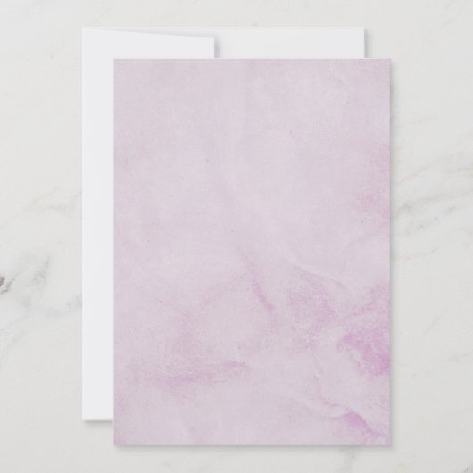 Invitation Baby shower de Boho Floral Violet (Dos)