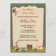 Invitation Baby shower de bois *garçon/fille/surpr
