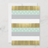 Invitation Baby shower de bois, Monnaie, Gris (Dos)