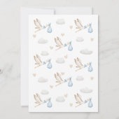 Invitation Baby shower de boîte à ruban à livraison spéciale (Dos)