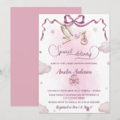 Invitation Baby shower de boîte à ruban à livraison spéciale (Devant / Derrière)