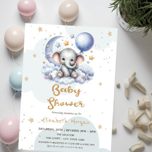 Invitation Baby shower de boîte aux lettres Teddy Bear Cloud 