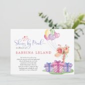 Invitation Baby shower de boîte aux lettres Whimsical Waterco (Debout devant)