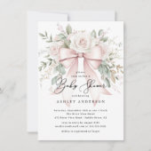 Invitation Baby shower de boîte de coquette délicat (Devant)