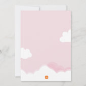 Invitation Baby shower de bonbons en coton (Dos)