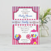 Invitation Baby shower de bonbons et bonbons (Debout devant)