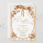 Invitation Baby shower de boue florale de Little Citrouille (Devant)