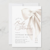Invitation Baby shower de boue neutre (Devant)