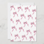 Invitation Baby shower de boule rose (Dos)