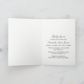 Invitation Baby shower de bouleau argenté rustique (Intérieur)