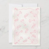 Invitation Baby shower de bouteille pour bébé tiré à la main (Dos)