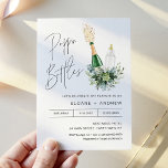 Invitation BABY SHOWER de bouteilles REMY Poppin<br><div class="desc">La collection Remy présente un design exquis,  parfait pour un baby shower "Poppin' Bottles". Doté d'une superbe bouteille de champagne pop et d'une délicate bouteille de bébé,  couplée à une verdure d'aquarelle complexe,  cette collection crée une esthétique magnifique et mémorable qui saura impressionner et ravir tous vos invités.</div>