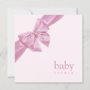 Invitation Baby shower de Bow rose