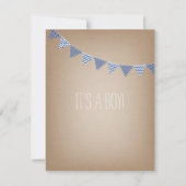 Invitation Baby shower de Boy Boy Boy Boy à faible teneur en  (Dos)