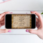 Invitation Baby shower de briques industrielles chic