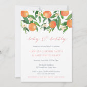 Invitation Baby shower de Brunch pour bébé et bulle pour fill (Devant)