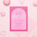 Invitation Baby shower de Brunch pour bébé rose Fille Invitat<br><div class="desc">Fêtez l'arrivée prochaine de votre petit avec cette invitation amusante baby shower Baby Brunch. Décorée d'une belle palette de couleurs roses et audacieuse, cette invitation est parfaite pour une douche à thème brunch. La police ludique et le design élégant capteront l'attention de vos invités et donnent le ton pour une...</div>