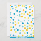 Invitation Baby shower de bulle bleue (Dos)