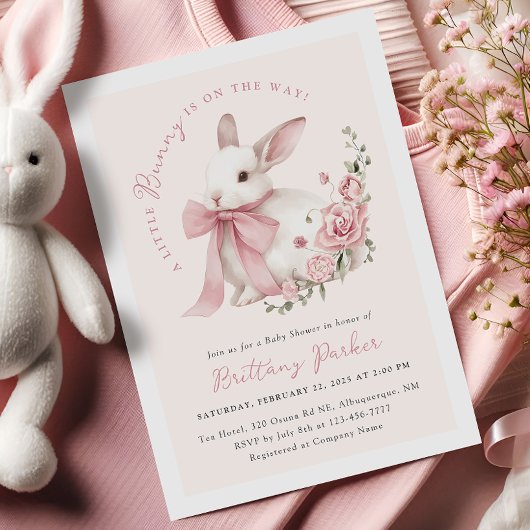 Invitation Baby shower de Bunny Coquette
