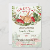 Invitation Baby shower de Bunny de bois (Devant)