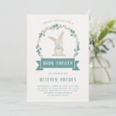 Invitation Baby shower de Bunny doux (Debout devant)
