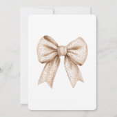 Invitation Baby shower de cache blanc (Dos)