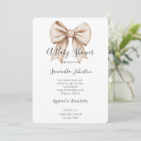 Baby shower de cache blanc