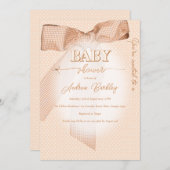 Invitation Baby shower de cache de cache (Devant / Derrière)