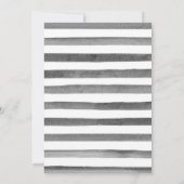 Invitation Baby shower de cadre de fleurs noires violettes or (Dos)