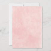 Invitation Baby shower de cadre géométrique Fleurs roses (Dos)