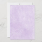 Invitation Baby shower de cadre géométrique Lavender Flowers (Dos)