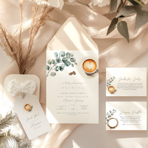 Invitation Baby shower de café