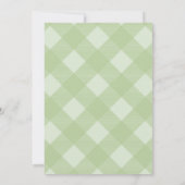 Invitation Baby shower de camion Citrouille Sage Green En vic (Dos)