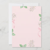 Invitation Baby shower de camion de fraise à l'aquarelle (Dos)