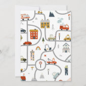 Invitation Baby shower de camion-feu (Dos)