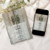 Invitation Baby shower de campagne Double Grange Doors