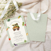 Invitation Baby shower de campagne du marché des fermiers cul