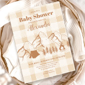 Invitation Baby shower de camping neutre