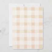 Invitation Baby shower de camping neutre (Dos)