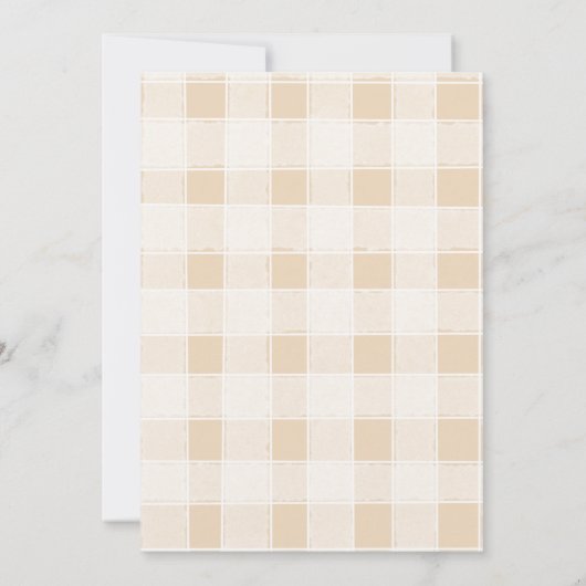 Invitation Baby shower de camping neutre (Dos)