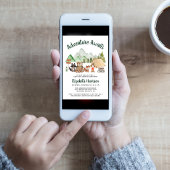 Invitation Baby shower de camping pour animaux rustiques en b