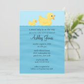 Invitation Baby shower de canard (Debout devant)