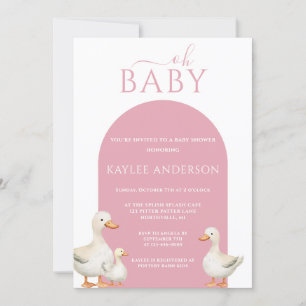 Invitation Baby shower de canard