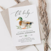 Invitation Baby shower de canard