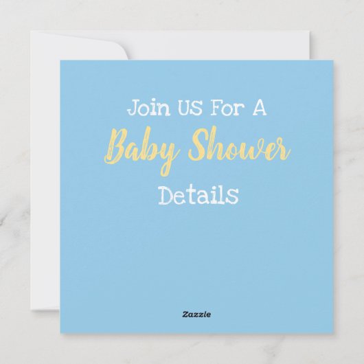Invitation Baby shower de canard (Dos)