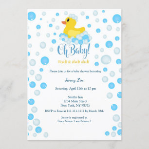 Invitation Baby shower de canard