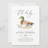 Invitation Baby shower de canard (Devant)