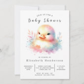Invitation Baby shower de canard chic et modifiable (Devant)